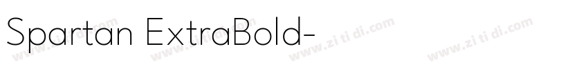 Spartan ExtraBold字体转换 Spartan ExtraBold字体转换